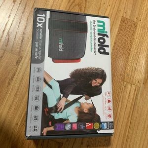 Mifold Grab and Go Car Booster Seat Slate Grey-Open box but like new